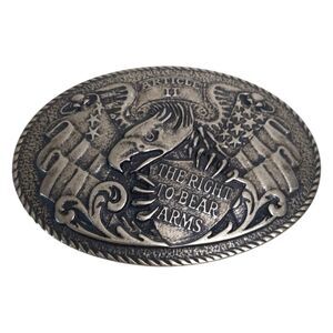 Cody James 2nd Amendment - Right to Bear Arms Belt Buckle - RARE HTF